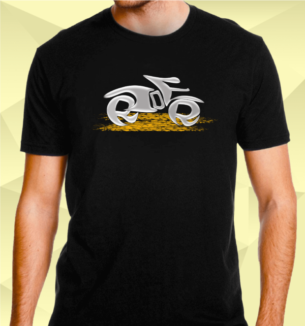 Bike Rider Tshirt With Cool Design ll Cotton B/W