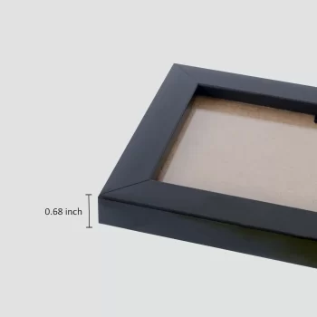 Classic Black A4 Size Photo Frame With Fine Synthetic Wood