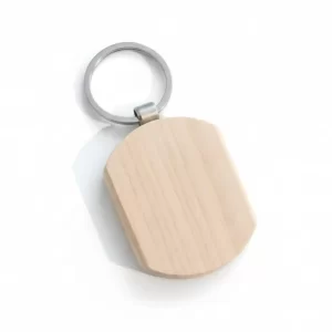 Customife MDF Keyring – Eco-Friendly Wooden Keychain | Personalized Sustainable Gift with Custom Print